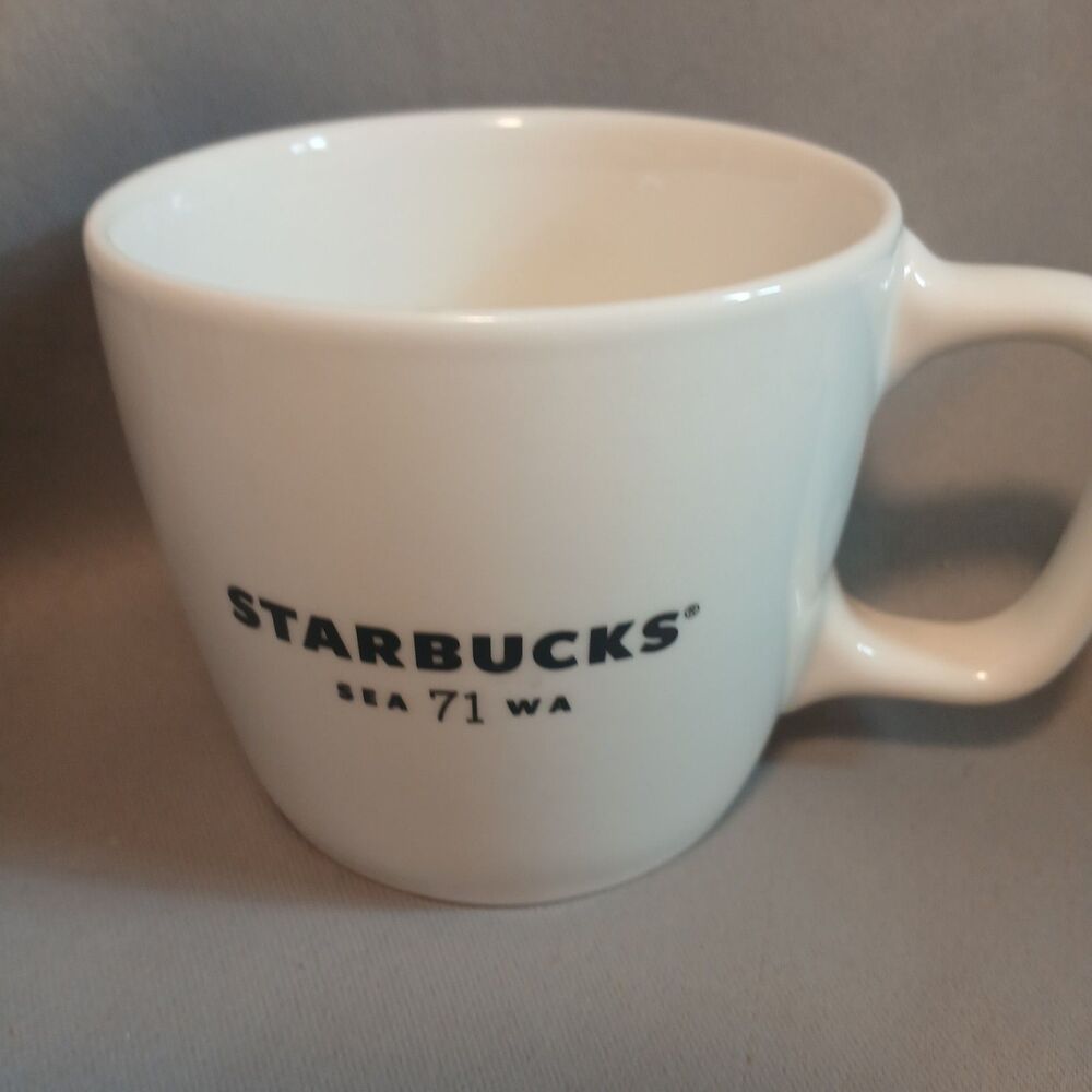 Starbucks Sea 71 Wa Porcelain White Coffee Mug Cup 12 Ounces Preowned